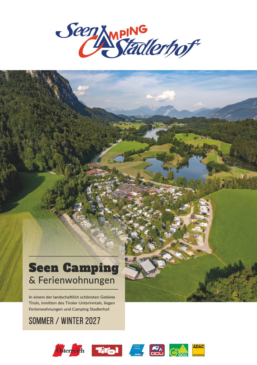 Broschüre von Camping Stadlerhof