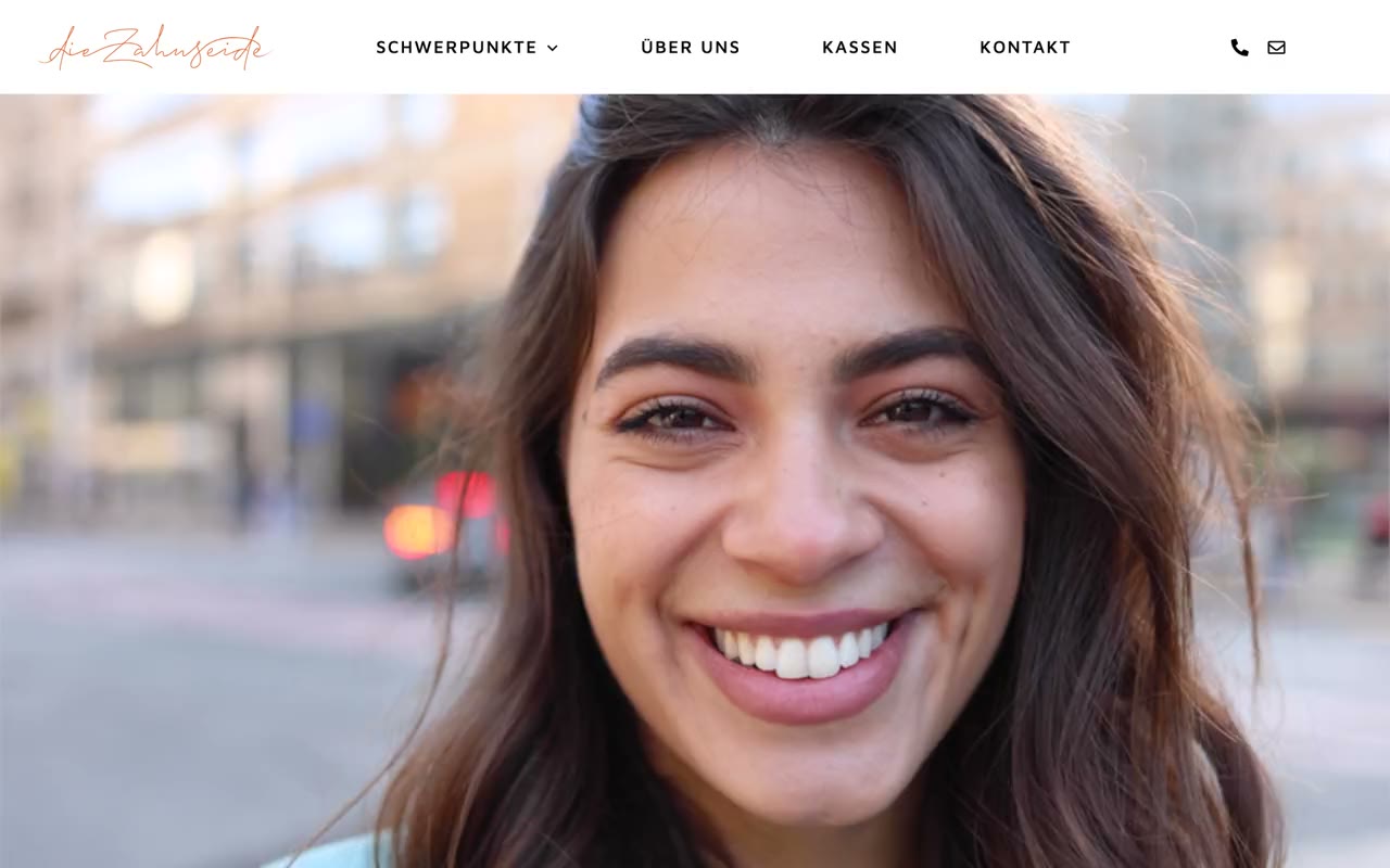 Website von dieZahnseide am Laptop